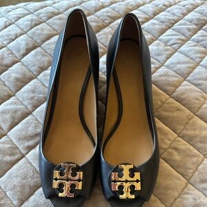 Tory Burch Black Leather Women's Shoes